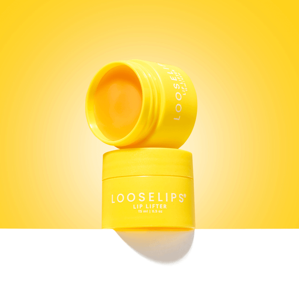 Looselips vegan lip lifter lip plumper with yellow background